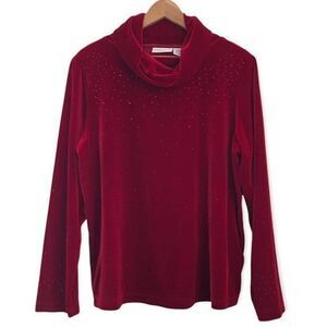 Vintage Jaclyn Smith Red Cowl Neck Sweater Women’s Size X